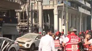 Zniszczenia w Tel Awiwie