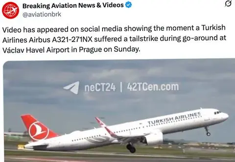 Samolot uderzył o pas startowy w Pradze. Pilot poprosił pasażerów o modlitwę 