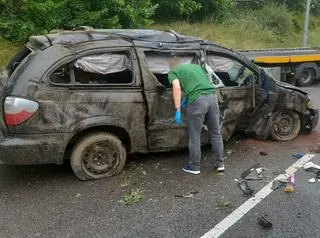 Wypadek na Drodze Gdyńskiej. Jedna osoba zginęła, jedna usłyszała zarzuty