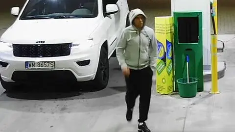 Był na stacji paliw 