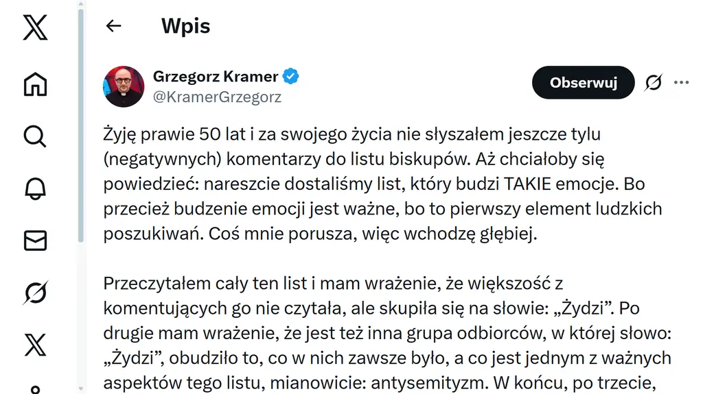 Jezuita Grzegorz Kramer
