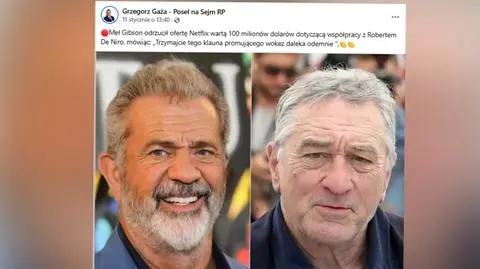 Gibson, de Niro, 100 mln dolarów i zerwany kontrakt. Co się nie zgadza
