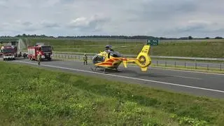 Lądował śmigłowiec LPR