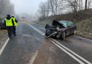 Kierująca samochodem trafiła do szpitala