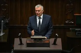 Minister Tomasz Siemoniak podczas debaty w Sejmie