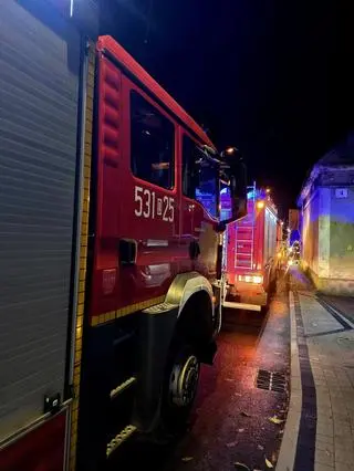 Pożar kotłowni w domu w Grębocicach 