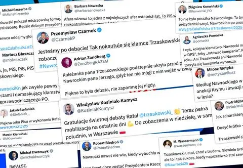 "Trzaskowski ustał, choć z trudem" i "masakra" Nawrockiego
