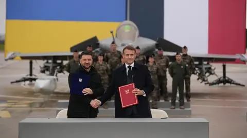 Prezydenci Francji i Ukrainy podpisali list intencyjny ws. zakupu przez Ukrainę 100 myśliwców Rafale