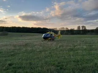 An accident involving a paraglider