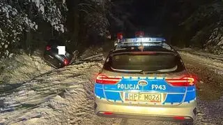 Samochód dachował pod Pajęcznem