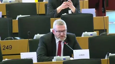Grzegorz Braun w Parlamencie Europejskim