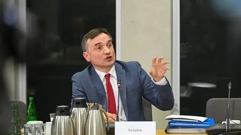 Były minister sprawiedliwości Zbigniew Ziobro na posiedzeniu sejmowej komisji ds. Pegasusa 