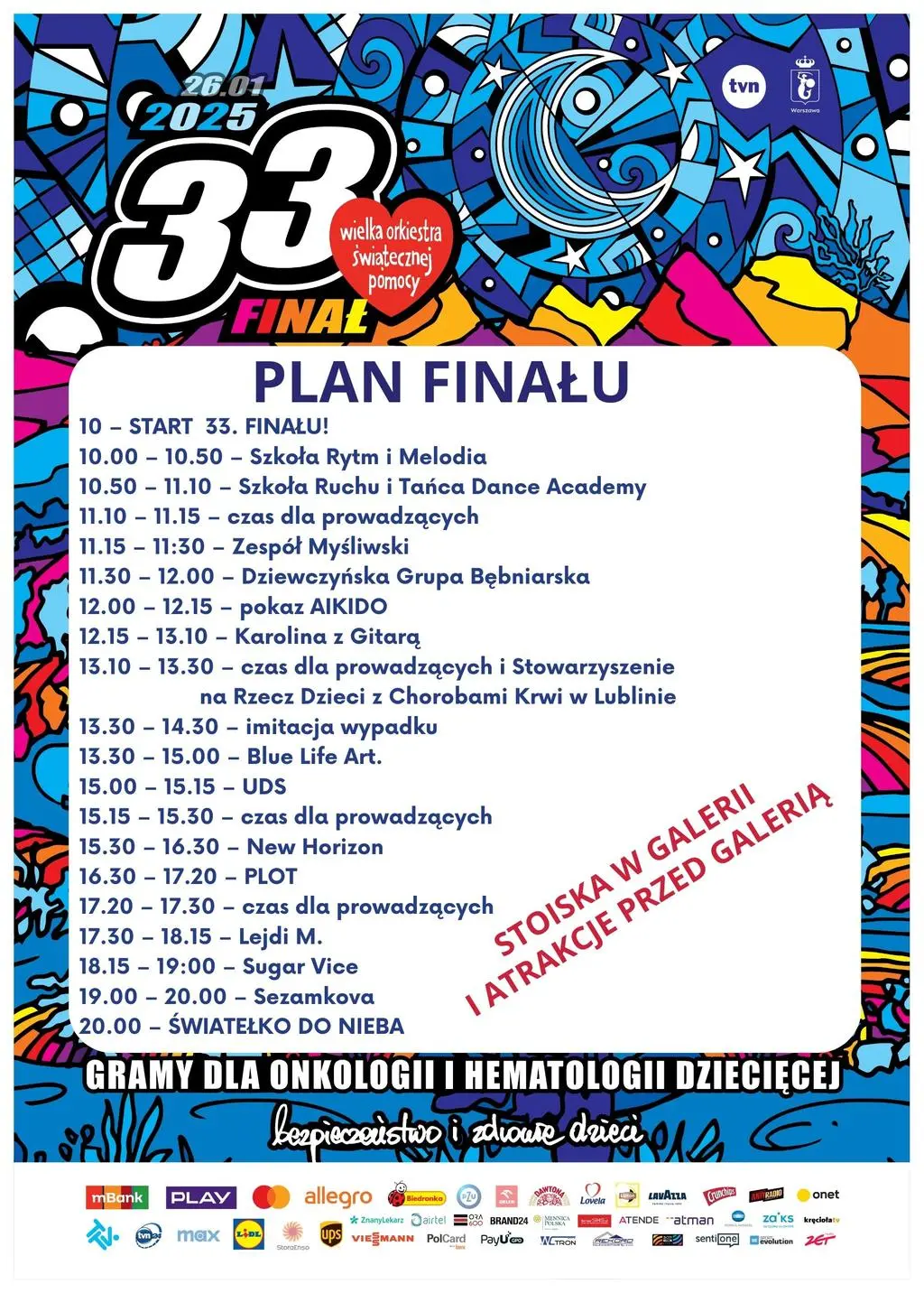 Plan lubelskiego finału WOŚP