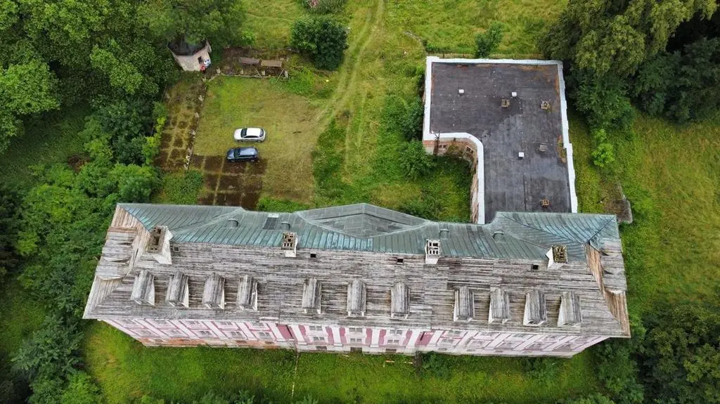 Widok na Pałac Sapiehów z góry