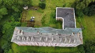 Widok na Pałac Sapiehów z góry