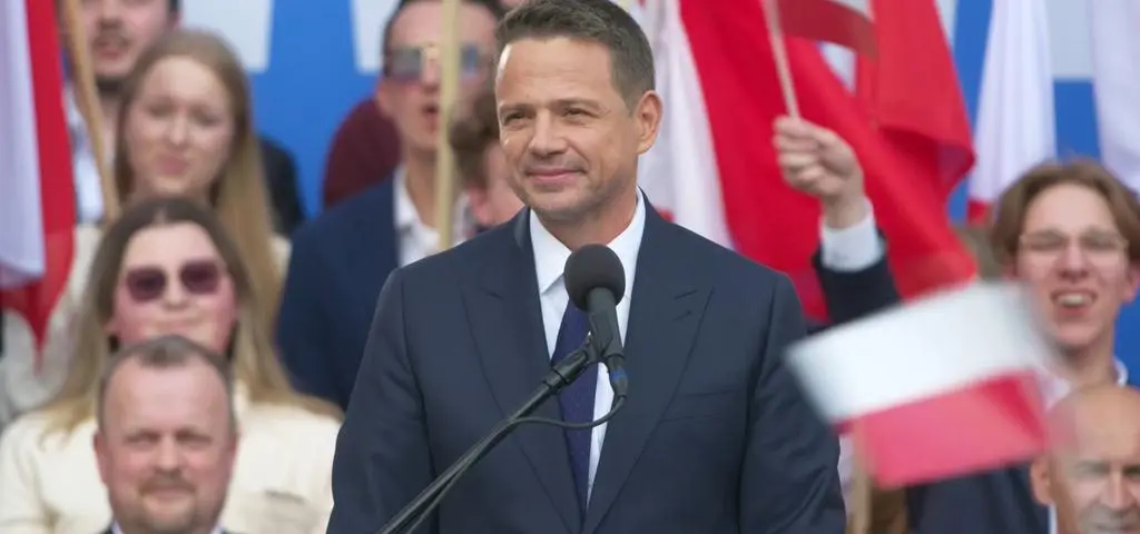 Tłumy na wiecu Trzaskowskiego 
