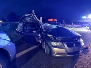 Siła uderzenia była bardzo duża 