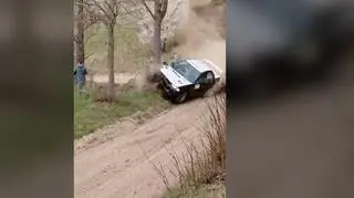 Wypadek podczas rajdu