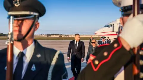 Prezydent Karol Nawrocki po wylądowaniu w USA