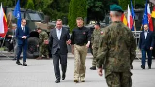 Boris Pistorius i Mariusz Błaszczak 