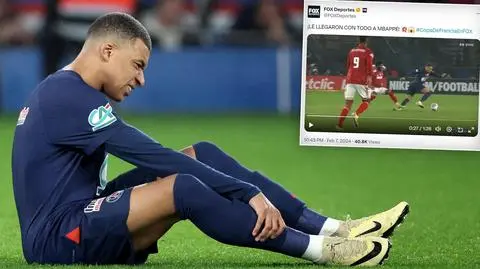 "Paskudny atak" na nogi Mbappe