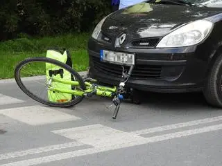 Potrącenie rowerzystki przy ulicy Polskiej