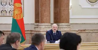 Łukaszenka na posiedzeniu białoruskiego rządu 