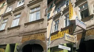 Oczom mieszkańców stolicy Małopolski ukazują się dotąd ukryte pod gąszczem reklam, detale architektoniczne na elewacjach kamienic zabytkowego centrum miasta. To efekt wprowadzenia przepisów o utworzeniu Parku Kulturowego Stare Miasto.


