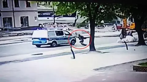 Miał cztery promile, przewrócił się przed radiowozem