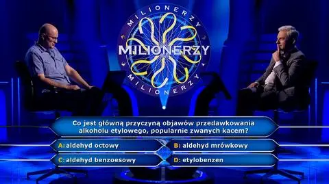 Co jest główną przyczyną kaca? Pytanie z "Milionerów"