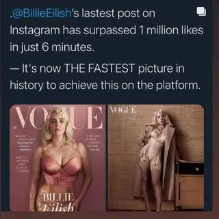 Post z okładką magazynu zdobył milion polubień w 6 mint