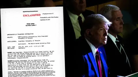 Biały Dom publikuje zapis rozmowy Trump - Zełenski
