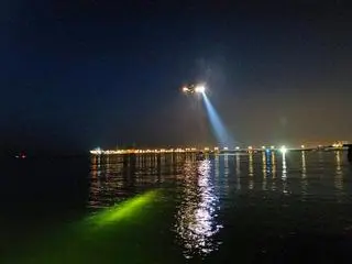 Poszukiwania na plaży w Sopocie