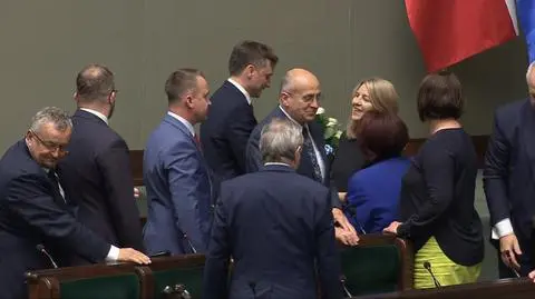 Ziobro dostał kwiaty w Sejmie