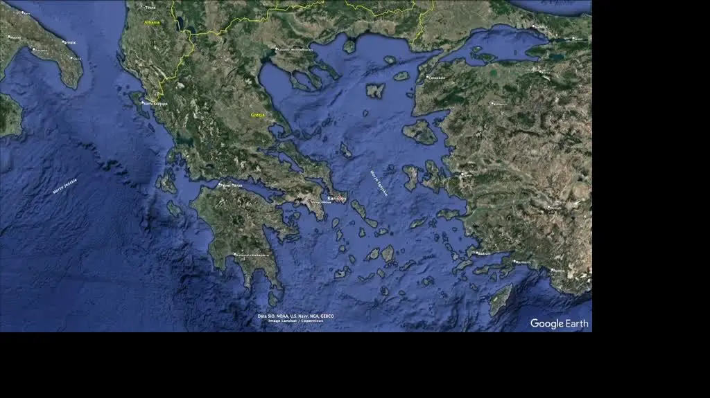 mapa grecja