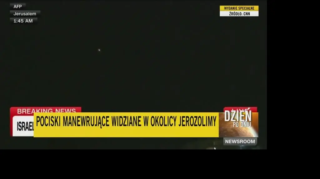 Irańskie drony nad Jerozolimą