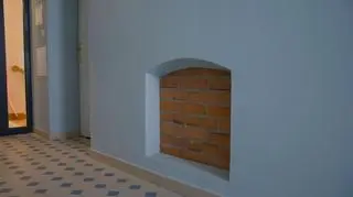 Wnęka po piecu w dawnej kuchni