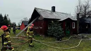 Tragiczny pożar w miejscowości Strzelcew pod Łowiczem