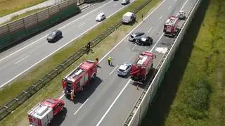 Wypadek na A2 zablokował ruch w kierunku Poznania