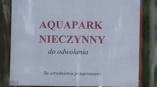 Aquapark został zamknięty do odwołania 