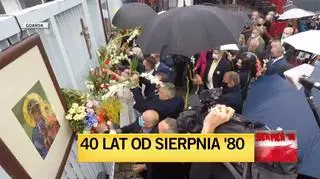 Uroczystości w Gdańsku w 40. rocznicę podpisania Porozumień Sierpniowych  