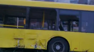 Zderzenie autobusu z ciężarówką