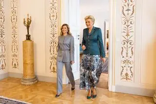 Ołena Zełenska i Agata Kornhauser-Duda
