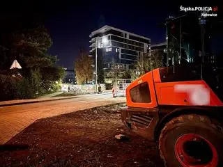 Wypadek przy budowie chodnika. Nie żyje 38-latek