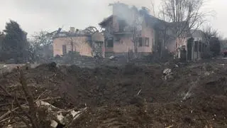 Wioska Hatne po nalotach 