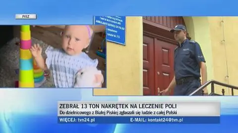 13 ton nakrętek na leczenie i rehabilitację Poli