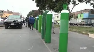 W stolicy Peru brakuje tlenu dla chorych na COVID-19