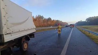 Zderzenie czterech aut na S6