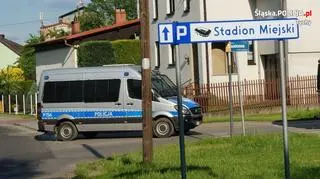 Policjanci zabezpieczali mecz w Tychach