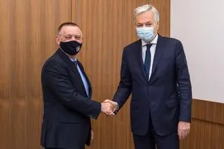 Marian Banaś i Didier Reynders